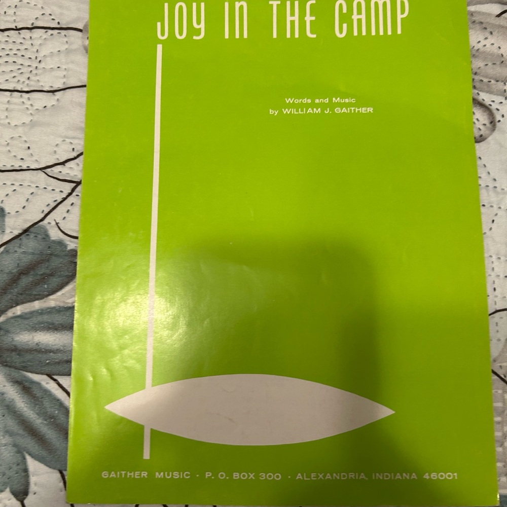 Joy in the Camp Song sheet- Green